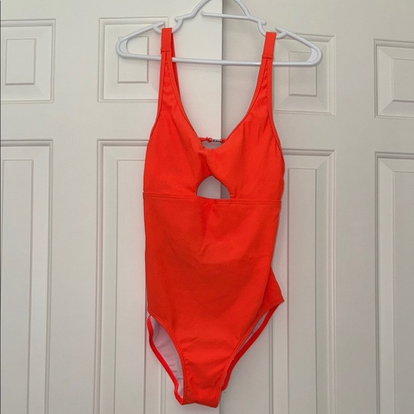Vibrant Orange One-Piece Swimsuit - Picture 1 of 3